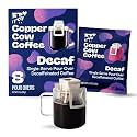 Copper Cow Coffee Premium Pour Over Coffee Decaf Single Serve Dark Roast