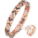 Copper Magnetic Bracelet for Women Ring Strong Magnets Pure Copper