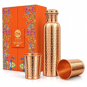 Copper-Master Pure Copper Water Bottle 1L