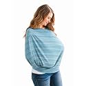 Copper Pearl Nursing Cover for Breastfeeding – Multi-Use Baby Car Seat Cover, Stroller Cover &amp; Breast Feeding Cover Up for Women, Stretchy Breathable High Quality Cover for Boy or Girl, Milo
