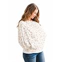 Copper Pearl Nursing Cover for Breastfeeding – Multi-Use Baby Car Seat Cover, Stroller Cover &amp; Breast Feeding Cover Up for Women, Stretchy Breathable High Quality Cover for Boy or Girl, Rue