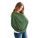 Copper Pearl Nursing Cover for Breastfeeding – Multi-Use Baby Car Seat Cover, Stroller Cover &amp; Breast Feeding Cover Up for Women, Stretchy Breathable High Quality Cover for Boy or Girl, Alder
