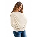 Copper Pearl Nursing Cover for Breastfeeding – Multi-Use Baby Car Seat Cover, Stroller Cover &amp; Breast Feeding Cover Up for Women, Stretchy Breathable High Quality Cover for Boy or Girl, Clay