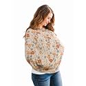 Copper Pearl Nursing Cover for Breastfeeding – Multi-Use Baby Car Seat Cover, Stroller Cover &amp; Breast Feeding Cover Up for Women, Stretchy Breathable High Quality Cover for Boy or Girl, Eden