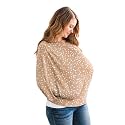 Copper Pearl Nursing Cover for Breastfeeding – Multi-Use Baby Car Seat Cover, Stroller Cover & Breast Feeding Cover Up for Women, Stretchy Breathable High Quality Cover for Boy or Girl, Fawn