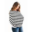 Copper Pearl Nursing Cover for Breastfeeding – Multi-Use Baby Car Seat Canopy, Stroller Shade &amp; Breast Feeding Wrap for Women, Stretchy Breathable Carseat Shawl for Boy or Girl, Classic