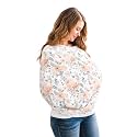 Copper Pearl Nursing Cover for Breastfeeding – Multi-Use Baby Car Seat Cover, Stroller Cover &amp; Breast Feeding Cover Up for Women, Stretchy Breathable High Quality Cover for Boy or Girl, Autumn