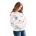 Copper Pearl Nursing Cover for Breastfeeding – Multi-Use Baby Car Seat Cover, Stroller Cover &amp; Breast Feeding Cover Up for Women, Stretchy Breathable High Quality Cover for Boy or Girl, Bloom