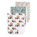 Copper Pearl Premium Baby Burp Cloths - 3-Pack Large Cotton Burp Cloths, Extra Soft Spit Up Rags with 3 Absorbent Layers, Perfect for Baby Boy and Baby Girl Gifts