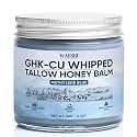 Ghk-Cu Whipped Tallow Honey Balm, Ghk-Cu Peptide Cream with Methylene Blue, Contains Manuka Honey and Grass-Fed Beef Tallow, Repair Skin Barrier, Nourish Dry Skin, 2 Oz (1 PCS)