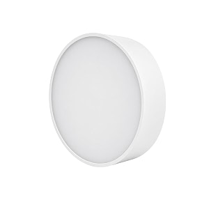 copper stone 12w surface mounted led round panel light  natural white 4000k  white polycarbonate body  energy efficient direct ceiling light for wooden concrete amp rcc ceiling  pack of 1