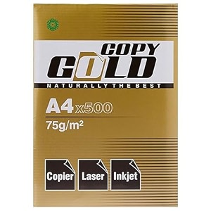 copy gold a4 copier paper 75 gsm 500 sheets 1 ream  premium jam-free business printing paper for laser and inkjet printers