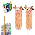 Cartoon Monster Socks Coral Velvet Three-Dimensional Quirky Socks for Women