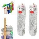 Cartoon Monster Socks Coral Velvet Three-Dimensional Quirky Socks Quirky Socks for Women