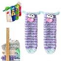 Cartoon Monster Coral Velvet Three-Dimensional Quirky Socks for Women