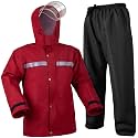 Coralrain Rain Suit Safety Waterproof Rain Jacket and Trouser Suit Raincoat With Hood lining For Men Women Adults Breathable