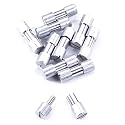 Corby Bolt Fasteners (10 Pack) for DIY Handles &amp; Knife Handle Repair - USA Size (0.312 x 0.250 x 0.96 Inch) - (Aluminum) - for Full Tang Fixed Blade Knives