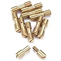 Corby Bolt Fasteners (10 Pack) for DIY Handles &amp; Knife Handle Repair - USA Size (0.250 x 0.187 x 1.0 Inch) - (Brass) - for Full Tang Fixed Blade Knives