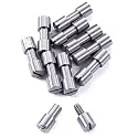 Corby Bolt Fasteners (10 Pack) for DIY Handles &amp; Knife Handle Repair - USA Size (0.312 x 0.218 x 0.96 Inch) - (Stainless Steel) - for Full Tang Fixed Blade Knives