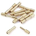 Corby Bolt Fasteners (10 Pack) for DIY Handles &amp; Knife Handle Repair - USA Size (0.156 x 0.120 x 0.9 Inch) - (Brass) - for Full Tang Fixed Blade Knives