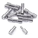 Corby Bolt Fasteners (10 Pack) for DIY Handles &amp; Knife Handle Repair - USA Size (0.250 x 0.187 x 1.0 Inch) - (Stainless Steel) - for Full Tang Fixed Blade Knives