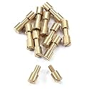 Corby Bolt Fasteners (10 Pack) for DIY Handles &amp; Knife Handle Repair - USA Size (0.312 x 0.213 x 1.0 Inch) - (Brass) - for Full Tang Fixed Blade Knives