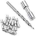 Corby Bolt Fasteners (10 Pack) with Step Drill for DIY Handles &amp; Knife Handle Repair - USA Size (0.312 x 0.213 x 1.25 Inch) - (Stainless Steel)