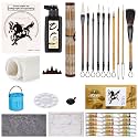 Corciosy Chinese Calligraphy Brushes Set,Chinese Watercolor Painting Kit