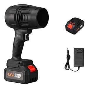 cordless air duster 48v rechargeable handheld electric blower with battery amp charger powerful cleaning tool for car pc keyboard home amp outdoor dust removal