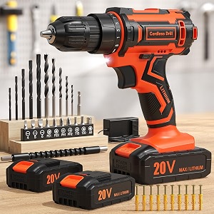 Cordless Drill Bit Set 20V Power Drill