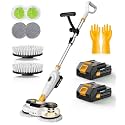 Cordless Electric Mop M3, 6000mah, 2-in-1 Floor Scrubber & Spin Mop