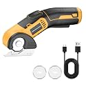 Cordless Electric Scissors, Modern Style, Power Shears, 4V Rechargeable, 2 Blades, Plastic Handle &amp; Material, 4 Inch Width, 9 Inch Length