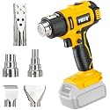 Cordless Heat Gun for Dewalt 20v Battery,350W Fast Heating Soldering Hot Air Gun,2-Temp Setting Max 1022°F(550°C),Heat Gun for Tube Bending,Resin & Decorating (Tool Only NO Battery)