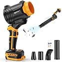 Cordless Leaf Blower Compatible for Dewalt 20V Battery, Brushless, 6-Speed