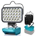Cordless LED Work Light Compatible with Makita 14.4V/18V LXT Battery