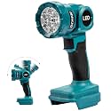 Cordless LED work light compatible with Makita