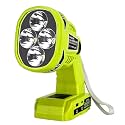 Cordless LED Work Light for Ryobi One 18V Battery 1120LM LED Outdoor Spotlight Flashlight with Red&White 4 Modes, Pivoting Head for Jobsite, Handheld Spot Light for Outdoor(No Battery)