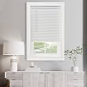 Cordless Light Filtering Mini Blind, 45 x 48 in, Pearl White