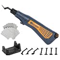 Cordless Pen Sander, Variable Speed and USB Charging with LED Light, Multi-Purpose Power Tool for Sanding, Polishing, Finishing, DIY Crafts, Blue