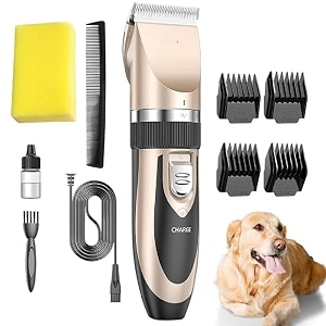 pet grooming hair clipper electric trimmer with ceramic blade rechargeable cordless for dogs and cats