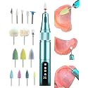 Cordless Repair Kit 35000 RPM Mini Polisher for Edge Correction, Stains Remove and Surface Finishing, Includes 16 Polishing and Cleaning Attachments and Storage Box