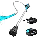 Cordless Stick Water Transfer Pump 720GPH 32FT Head with 4000mAh 21V Battery and Fast Charger 45 Minutes Run Time Battery Water Pump 3/4" Outlet for Garden Farm Hot Tub Pool RV Boat Draining