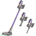 Cordless Vacuum Cleaner, 550W 48kPa 60 Mins Runtime Vacuum Cleaners for Home, Stick Vacuum with Intelligent Display, Rechargeable Battery and Anti-Tangle Brush, Perfect for Pet Hair/Carpet