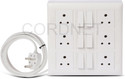 Cordnet Cordnet Premium Modular Extension Board With 3 Core Wire 6  Socket Extension Boards