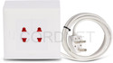 Cordnet Premium Modular Extension With 2 Two Pin Socket Three Core Wire 2 Socket Extension Boards (White, 3 m)