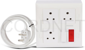 cordnet premium modular extension board with 3 core wire 3  socket extension boards