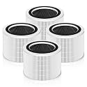 4 Pack Replacement Filter Compatible with LEVOIT Core 200S Smart WiFi Air Purifier