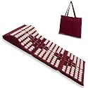 Core Asana Acupressure Mat Massager for Foot, Back, Neck and Joint Pain Relief, Reduce Stress & Tension with Pillow, Reflexology Accupressure Set (Asparagus Green)
