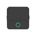 Mini Portable Thermal Printer with 5 Rolls, Inkless, Black