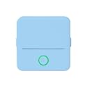 Mini Portable Thermal Printer with 5 Rolls, Inkless, Blue